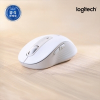 로지텍코리아 공식 시그니처 M650 무소음 무선 마우스 M 화이트
