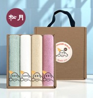 송월타올 아이스크림 타올 핸들 패키지 4매입 세트 NO.2