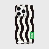 웨이브 스트라이프 라벨 [카드수납 폰케이스]