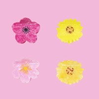 여성 여름 쁘띠 미니 꽃 플라워 집게핀 헤어핀