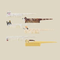 여성 동물 애니멀 퍼피 작은 빗 헤어빗 꼬리빗