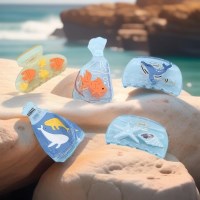 여성 마린 바다 고래 니모 투명 헤어핀 집게핀