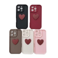러블리 하트 볼륨 실리콘 아이폰 케이스