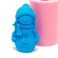 (국내생산) 마이몰드 털모자 눈사람 입체 2번 실리콘몰드