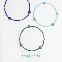 Three Heart P beads bracelet 자개 하트 포인트 비즈 팔찌