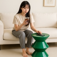 모래시계 스툴 미드센추리 화장대 스툴의자 카페의자