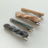 제이로렌 트위스트 마블 집게핀 2pcs 세트 H01379