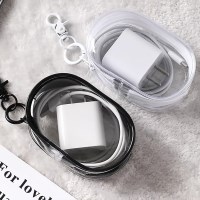 투명 PVC 파우치 키링 인형보관 케이스 이타백 충전기 다용도 수납