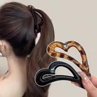 라오미 하트 바나나 헤어 클립 머리핀