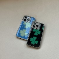 lucky clover 디자인 [실버 에폭시 범퍼케이스]