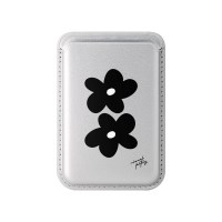 모노플라워 실버 맥세이프 카드지갑