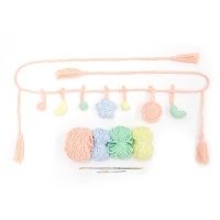 공, 별, 달, 해 태슬 돌띠 - Knitting kit