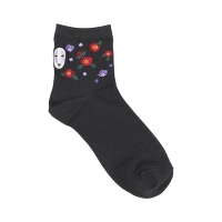 [센과 치히로의 행방불명]단목포인트자수양말(가오나시 블랙230-250)