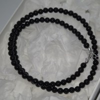 ONYX BALL NECKLACE