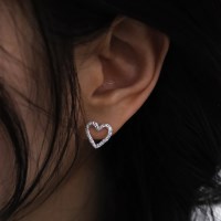 RIPPLE HEART EARRINGS