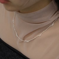 TWIZZLE CHAIN RIBBON NECKLACE