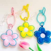 패브릭 플라워 키링 꽃 인형 가방고리 백팩 키홀더 악세사리 장식