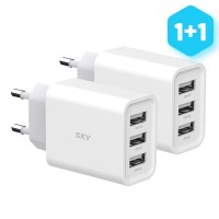 [1+1] 18W USB 3포트 멀티 충전기 (일반/저속) C3