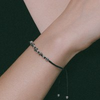 제이로렌 고딕 크로스 실버볼 매듭 팔찌 B01046