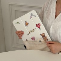 vintage drawing pattern 디자인 [아이패드 케이스]