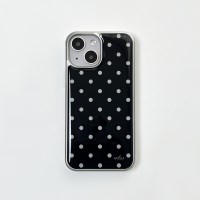 dot 에폭시 실버 범퍼케이스(블랙)