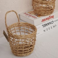 내일의공간 벽걸이 등나무 라탄 수납 바구니