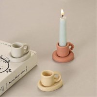 빈티지 호롱볼 촛불 캔들 세라믹 촛대 1+1
