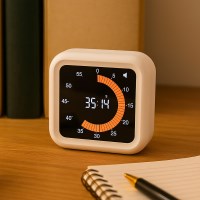 무소음 뽀모도로타이머 디지털 주방 공부 시계 포모도로 타임 자석 