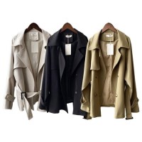 자켓 봄가을 하프 트렌치 야상 트렌치코트 여자 짧은