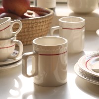 시라쿠스 쉐난고 카디날 빈티지 카페 커피 선물 일자머그 350ml