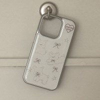 [유기견후원] 허그미도그 패턴 디자인 [실버 맥세이프 범퍼케이스]