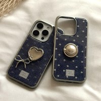 denim bloom 디자인 [실버 맥세이프 범퍼케이스]