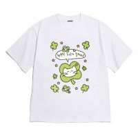 [반팔티셔츠 행복한고앵]오버핏 여름티 홈웨어 잠옷 커플티 우정티 