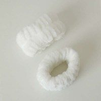 2P 세안 손목 밴드 화이트 세수 클렌징 헤어 머리띠 머리끈 젖음 물