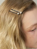 [2SET] circle cubic hair pin