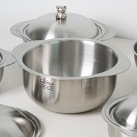 유로룩스 베어쿡 316스텐 통3중 높은 양수냄비 24cm