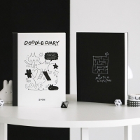 [날짜형/메모지증정] 아이코닉 2026 두들 다이어리 (미니파일 증정)