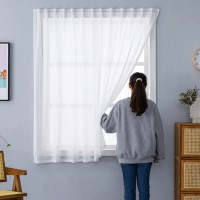 붙이는 쉬폰 버티컬 벨크로 찍찍이 커튼 커텐 창문 블라인드 가리개 