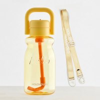 홀로홀로 원터치 트라이탄 밀크보틀 630ml+어깨스트랩 세트 옐로우