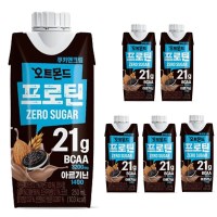 롯데 오트몬드 프로틴 제로슈거 쿠키앤크림 250ml 6팩