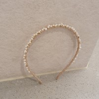 레니 진주 크리스탈 머리띠