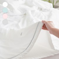 국산 프리미엄 리본자수 실크모달 시원한냉감 여름차렵이불(4컬러)