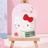 헬로키티 페이스 큐빅 헤어핀