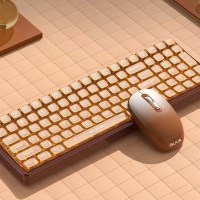 AULA 독거미 투명 무선 키보드 마우스 세트