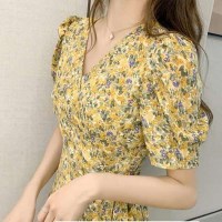 플로랄 랩스타일 추천 미니 원피스 미니원피스 키작녀원피스 44