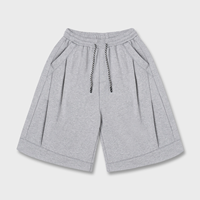 앨빈클로 스트링 포인트 투턱 버뮤다 스웨트 팬츠 DLX2941 (2 COLOR)