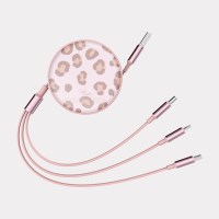 warm leopard 디자인 [릴 타입 충전 케이블]