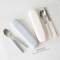 카모메키친 실리콘 어린이 수저케이스