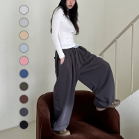 가을 아방핏 10컬러 와이드 스트링 여성 쭈리 학생 트레이닝 팬츠