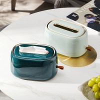 감성 티슈 케이스 골드라인 휴지 케이스